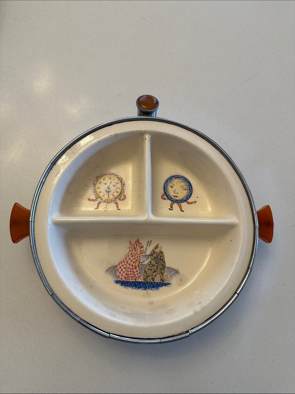 Vintage Excello Chromium Baby Warming Dish